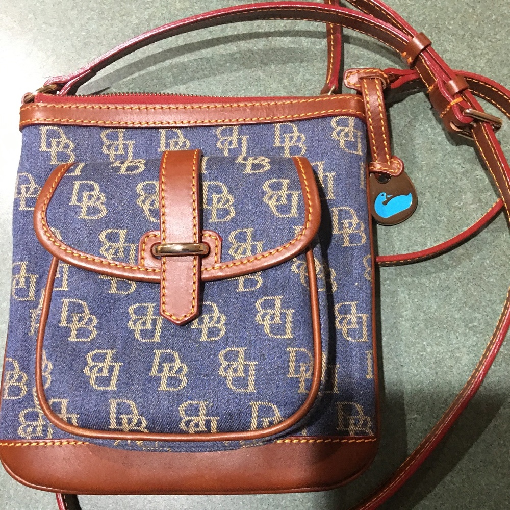 Signature Dooney & Bourke Denim Crossbody Bag